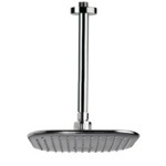 Remer 347N-354QI 8 Inch Ceiling Mount Rain Shower Head With Arm, Chrome